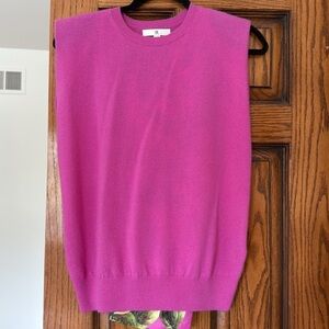 Banana Republic Fuchsia Sleeveless Cashmere Sweater NWOT